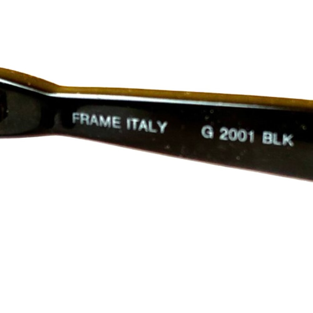 Givenchy Eyeglass Frames Only Black With Gold Log… - image 7